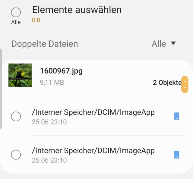 Samsung Galaxy S10 Doppelte Bilder löschen