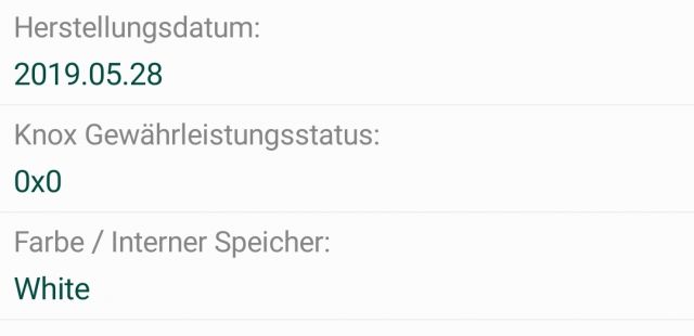 Samsung Knox Status