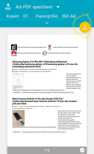 PDF Drucken/ erstellen