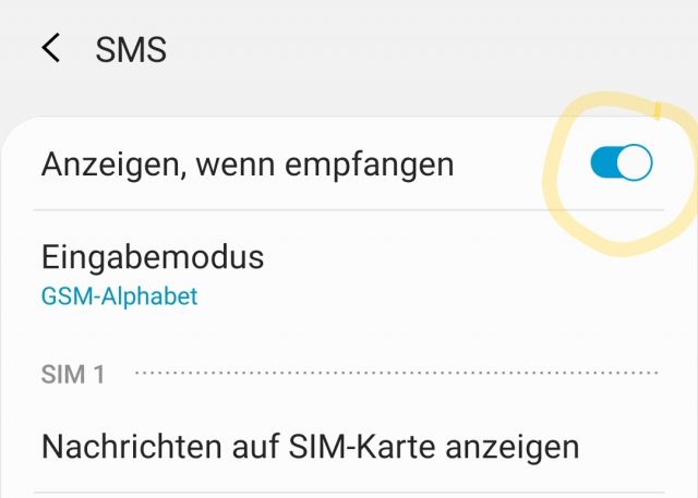 Zustellbericht SMS - amsung Galaxy Note 10
