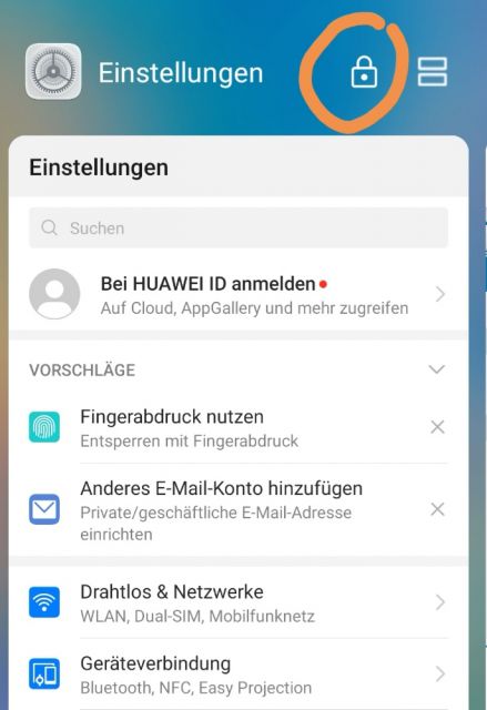 Gesperrte Apps entsperren - Task Manager