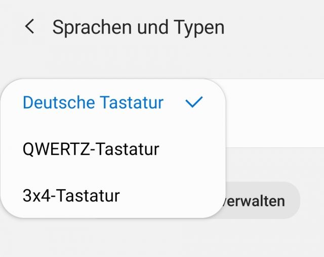 Tastaturtypen Auswahl