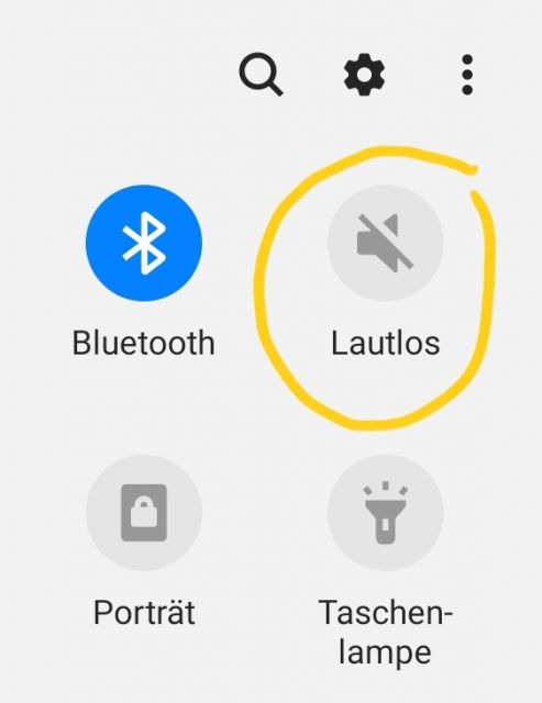 Kamera lautlos stellen