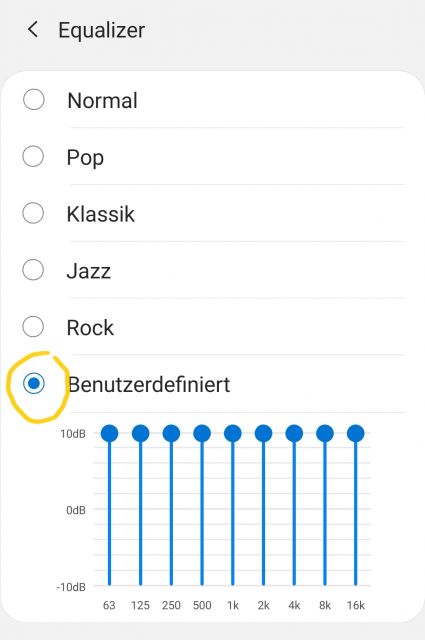 Equalizer Samsung