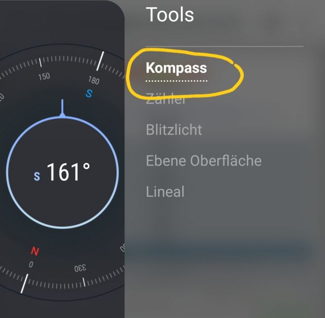 Kompass kalibrieren