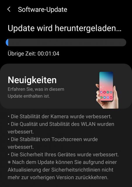 Samsung Galaxy OneUi 4.0 Update