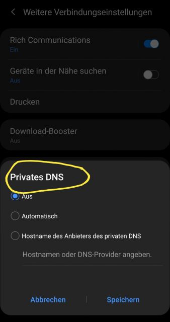 DNS Server anpassen 