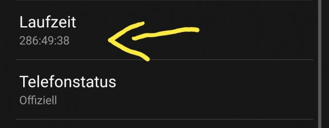 Smartphone Laufzeit