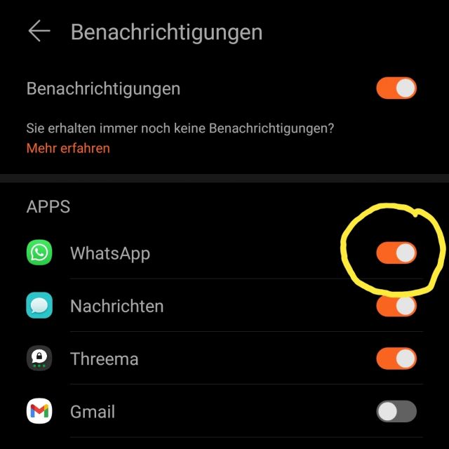 WhatsApp Benachrichtigungen Huawei Watch GT 2 Pro