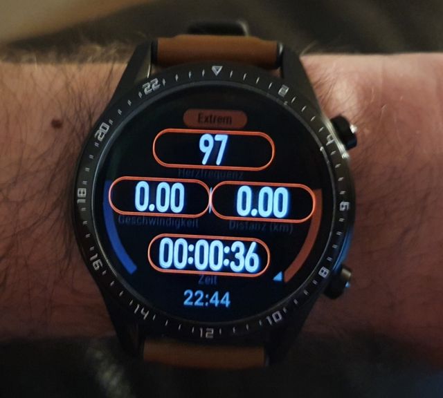 Huawei Watch GT 2 Workout Anzeige anpassen
