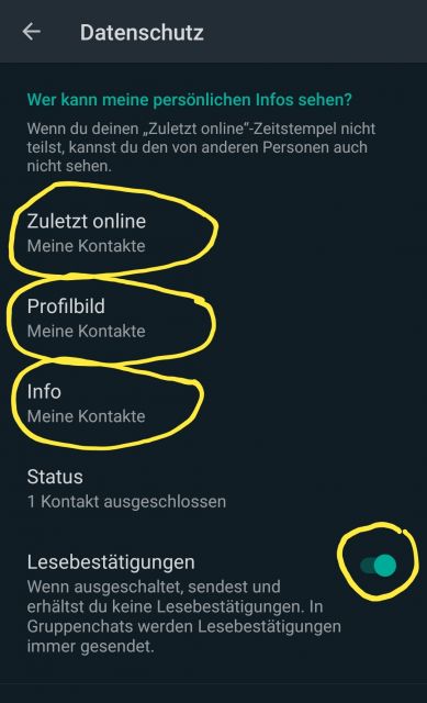 Whatsapp kein profilbild mehr