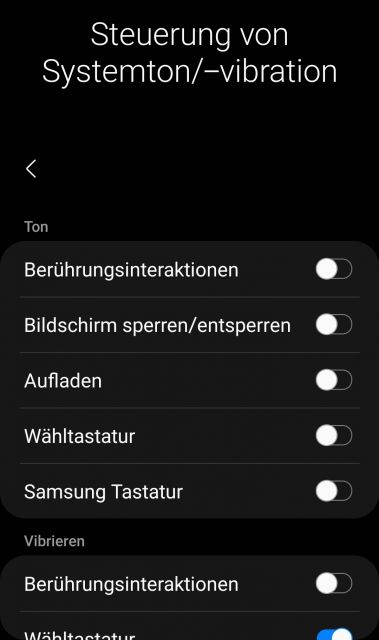 Systemvibration anpassen