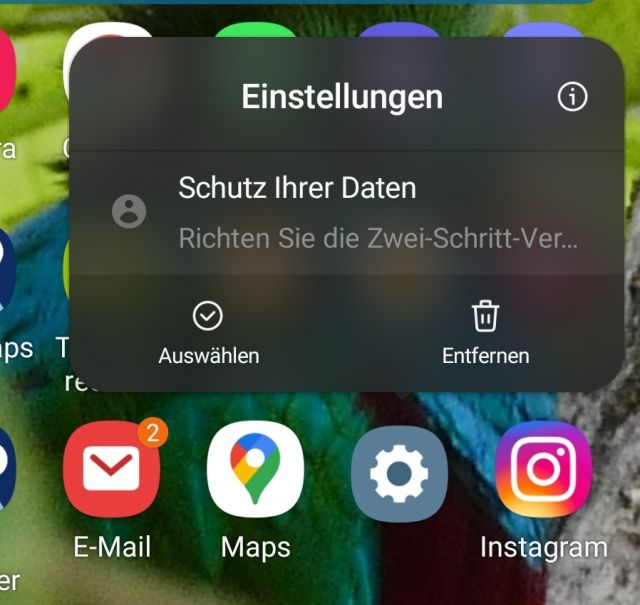 App Symbolindikator - Benachrichtigung anzeigen