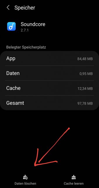 Anker Soundcore App zurücksetzen