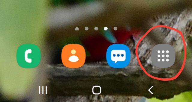App-Menü Symbol Homescreen