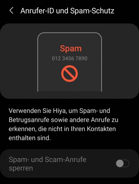 Smart Call Einstellungen
