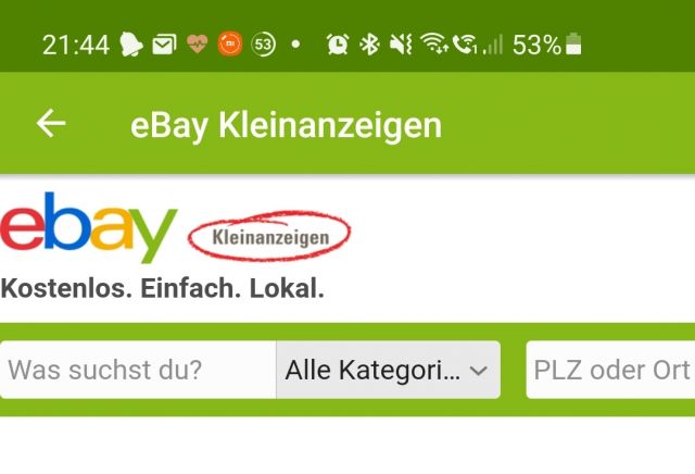 E-Bay Kleinanzeigen Benachrichtigung