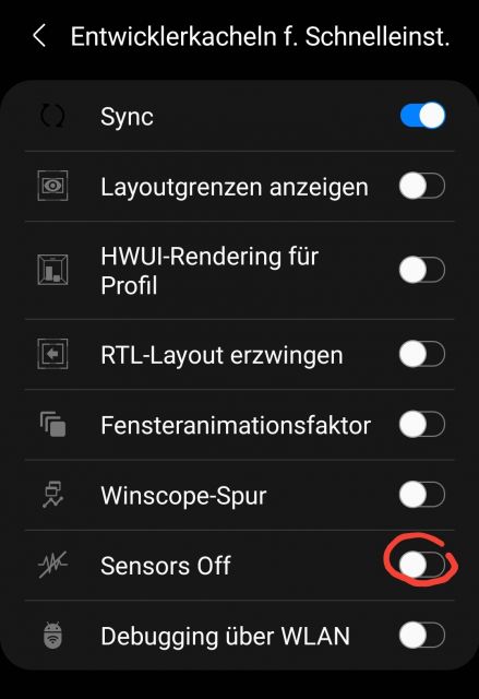 Sensors Off