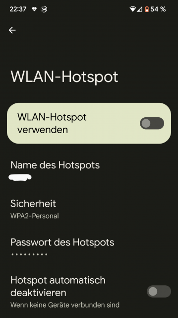 Hotspot auf dem Google Pixel 6 Pro einrichten