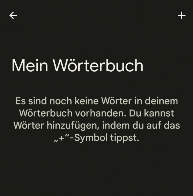 Neue Wörter dem Wörterbuch hinzufügen