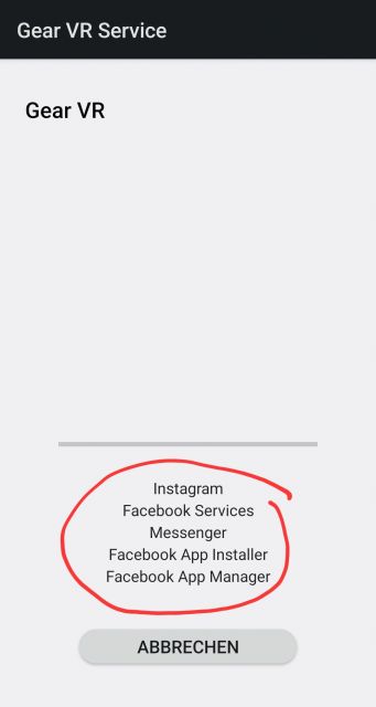 Android 12 Instagram, Facebook etc. werden deinstalliert