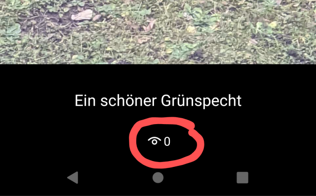 Augensymbol auswählen für Löschen in WhatsApp