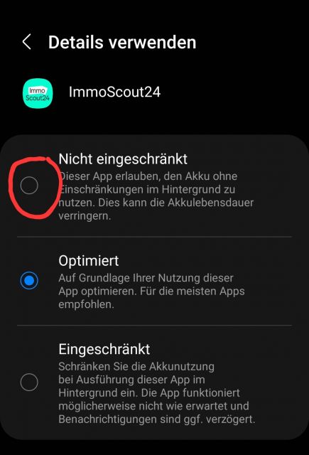 Immoscout24 Uneingeschränkt zulassen