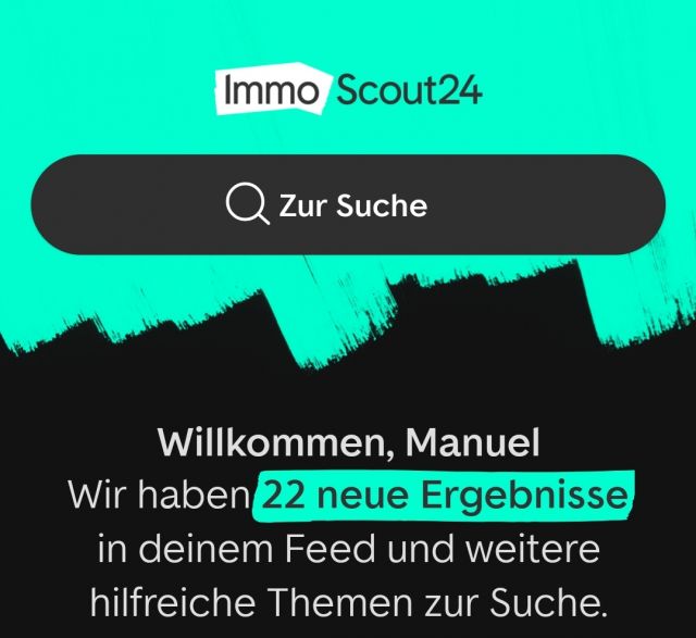 Immoscout 24 App Startseite