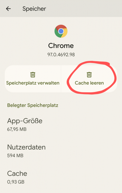 Chrome Cache leeren - so wird´s gemacht