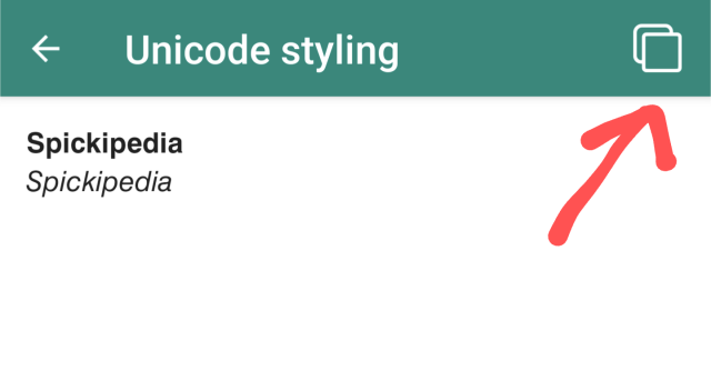 Umgewandelte Nachricht in Unicode