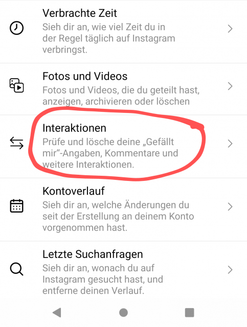 Interaktionen