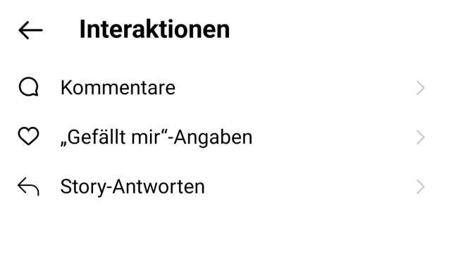 Instagram - Eigene Likes aufrufen