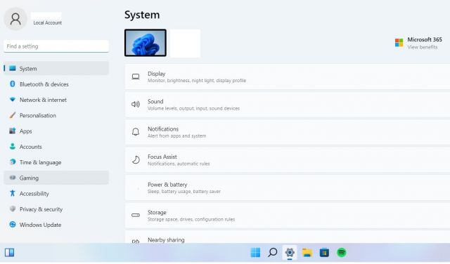 Windows 11 Einstellungen