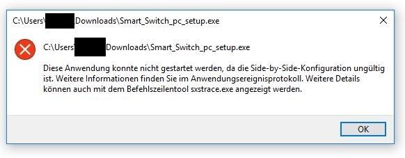 Windows 10 Smart Switch Side by Side Konfiguration