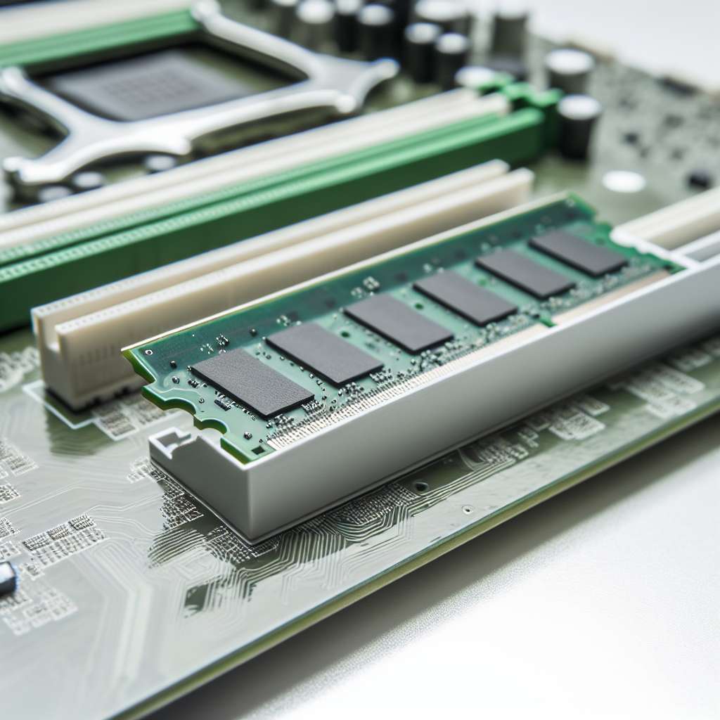 Arbeitsspeicher Riegel in einem Motherboard
