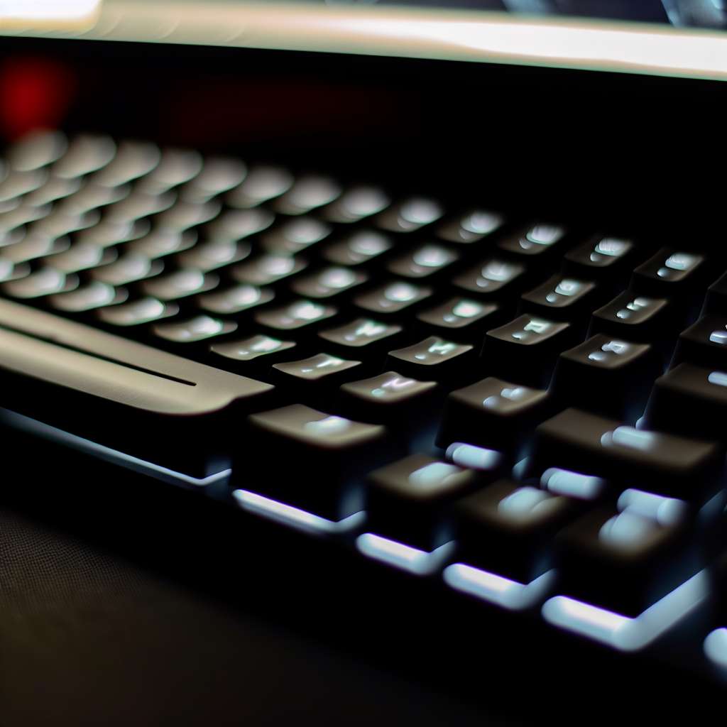 Beleuchtete Tastatur