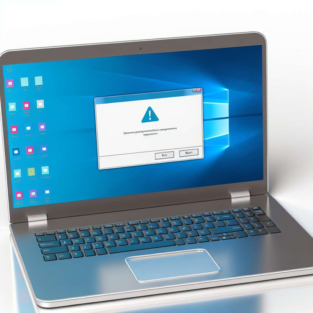 Microsoft Windows 11 Laptop showing error