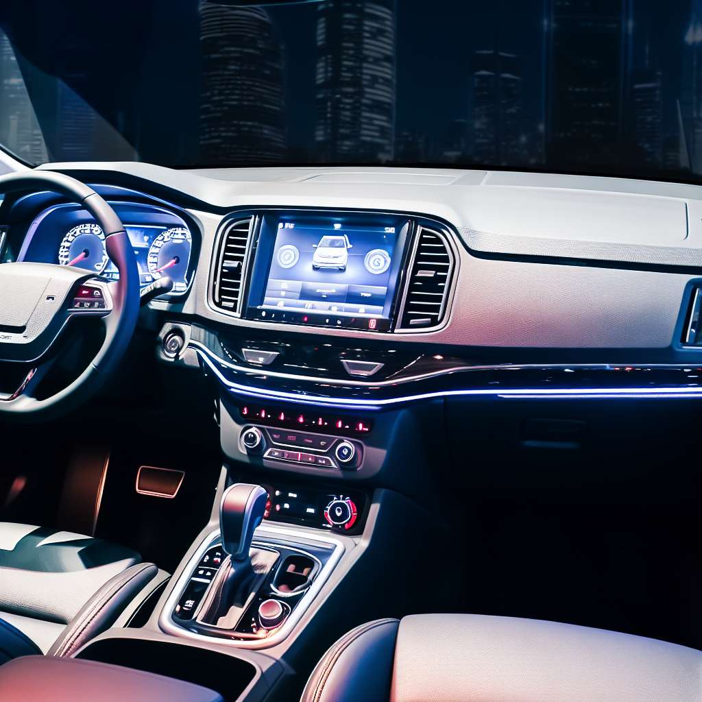 Modernes Auto Cockpit