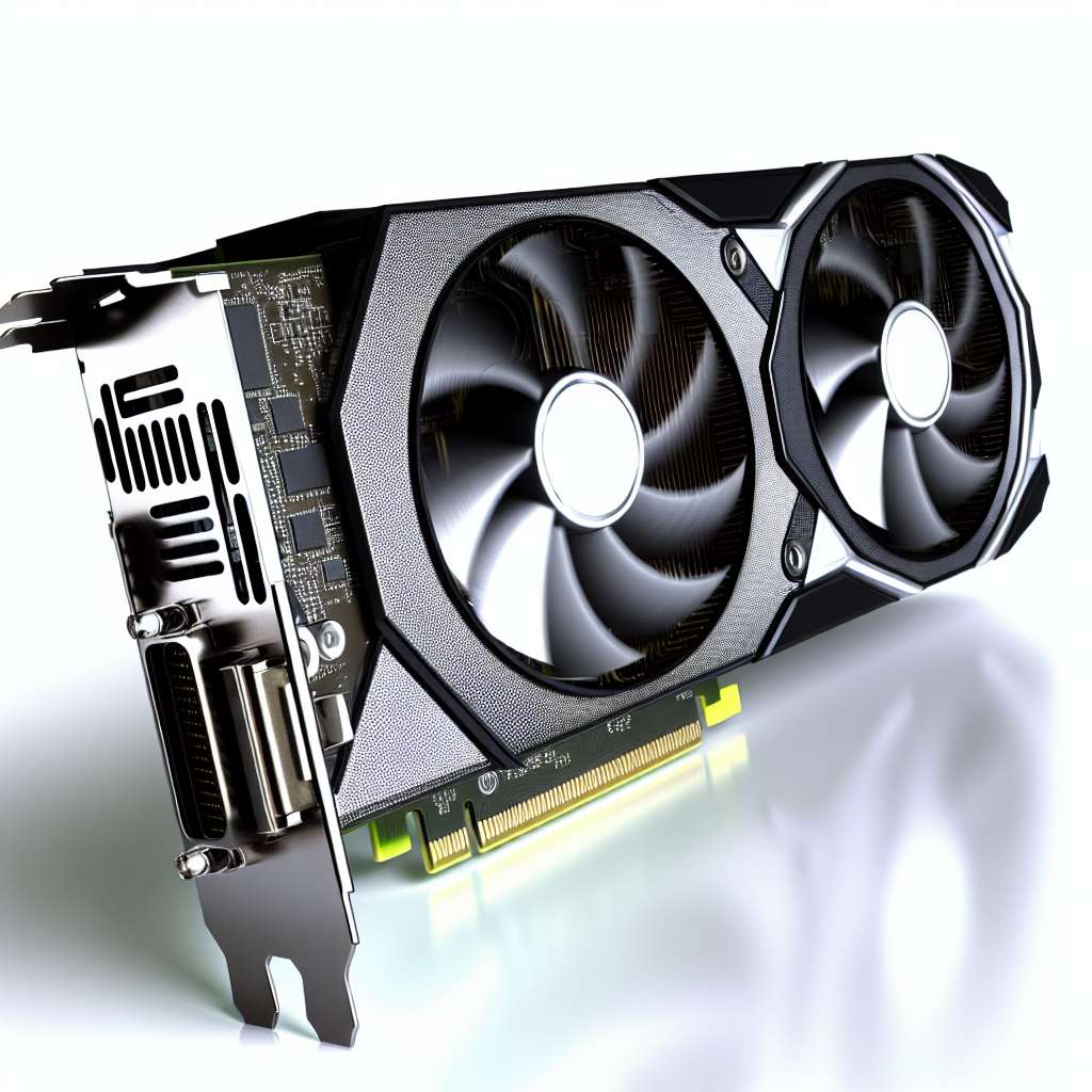 Nvidia Grafikkarte mit Lüfter, der sich schnell dreht