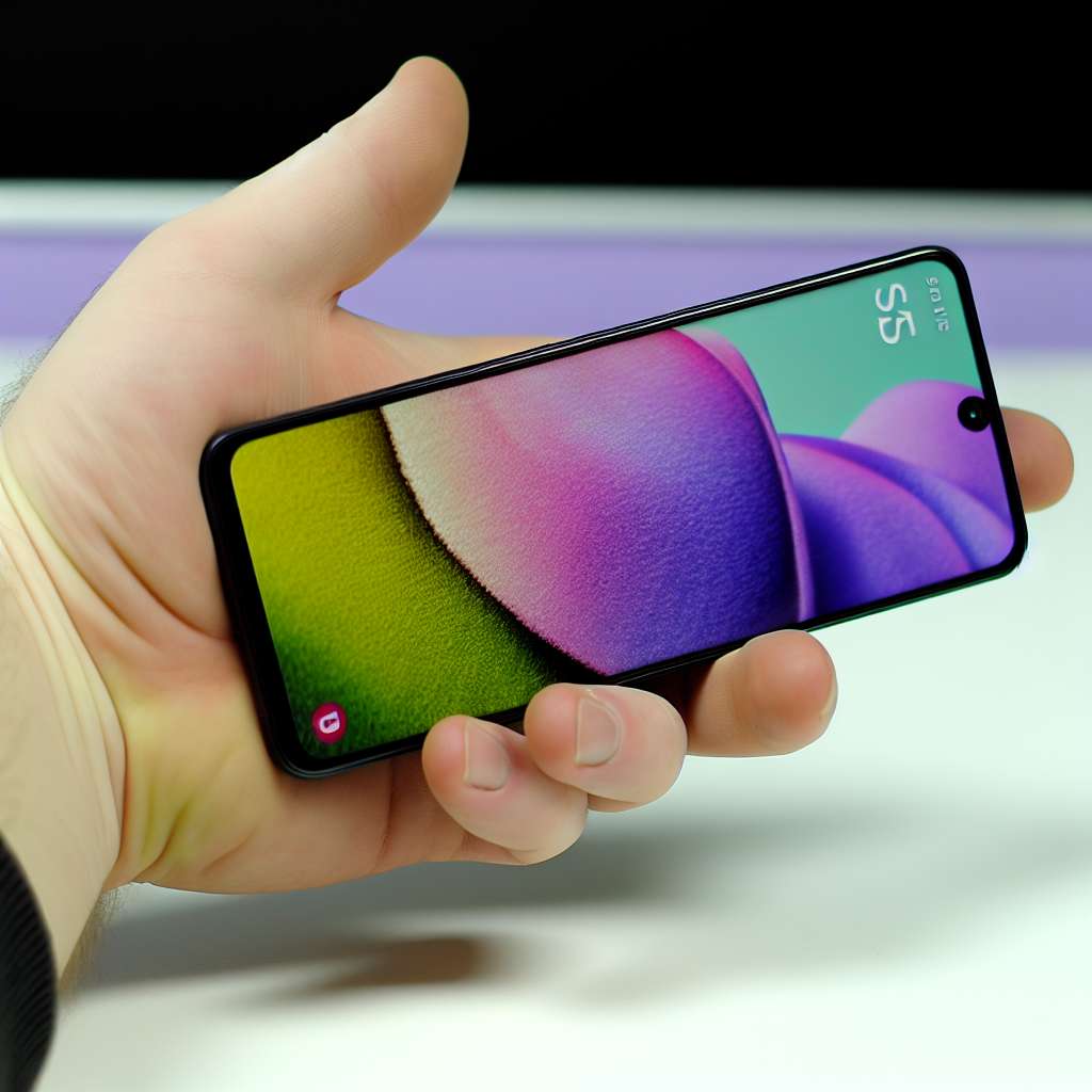 Samsung Galaxy S25 wird im Querformat gehalten
