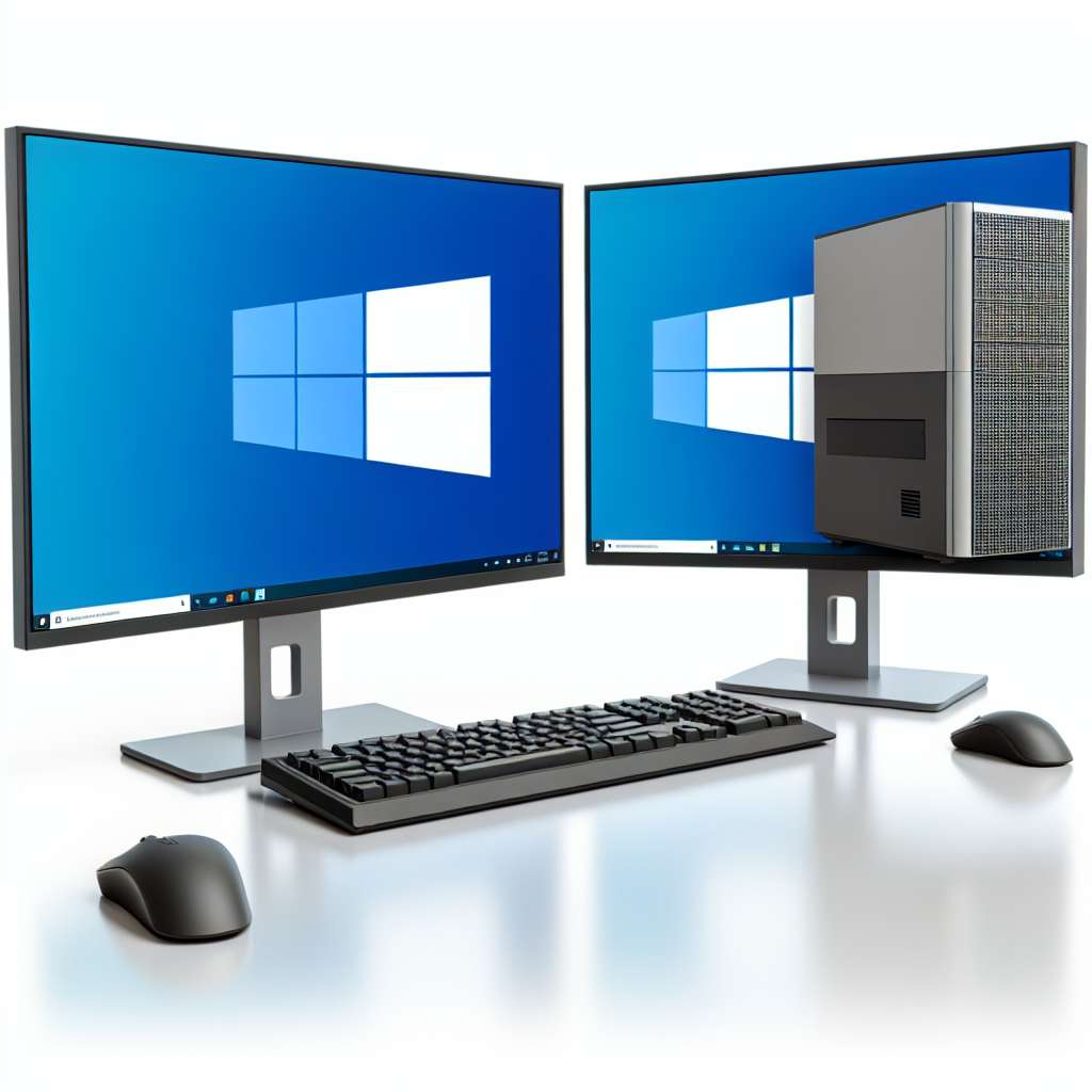 Windows 11 Desktop PC mit 2 Monitoren