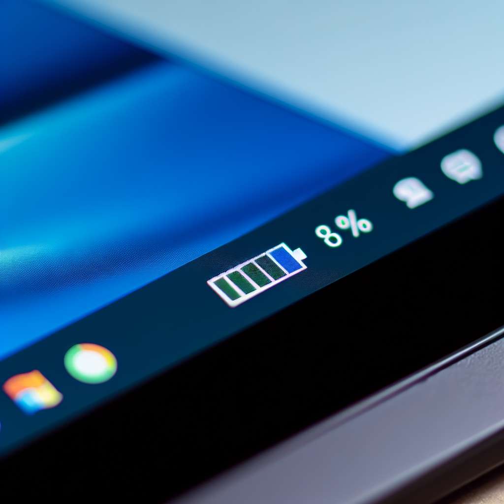 Windows 11 Laptop Akkuanzeige in Prozent in Taskleiste