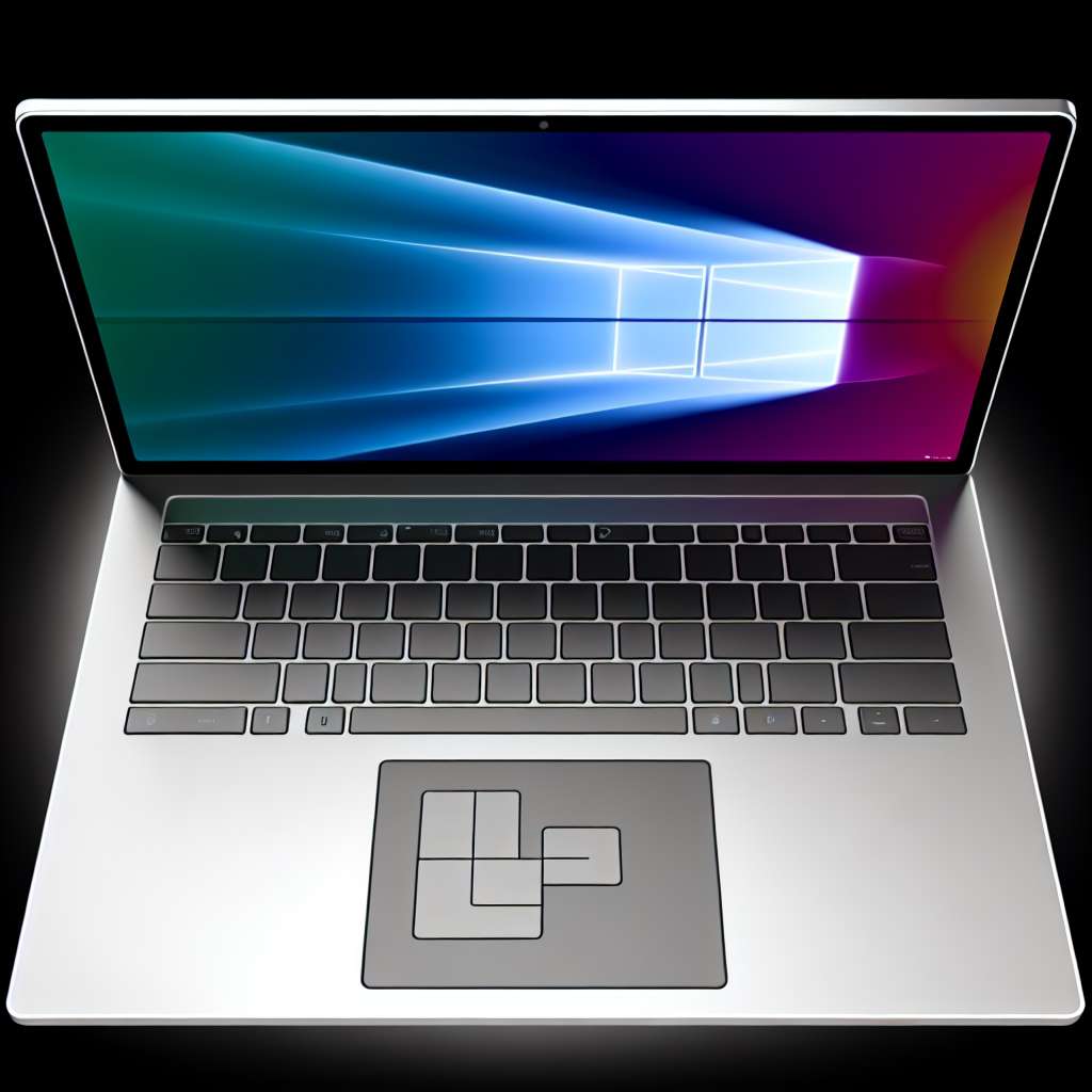 Windows 11 Laptop - Fokus auf Touchpad