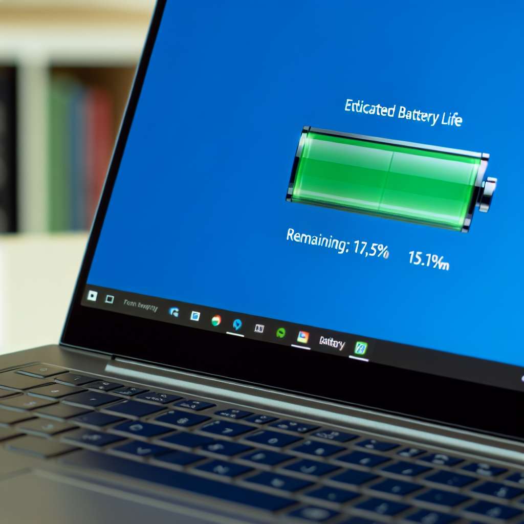 WIndows 11 Laptop Geschätzte Akkulaufzeit