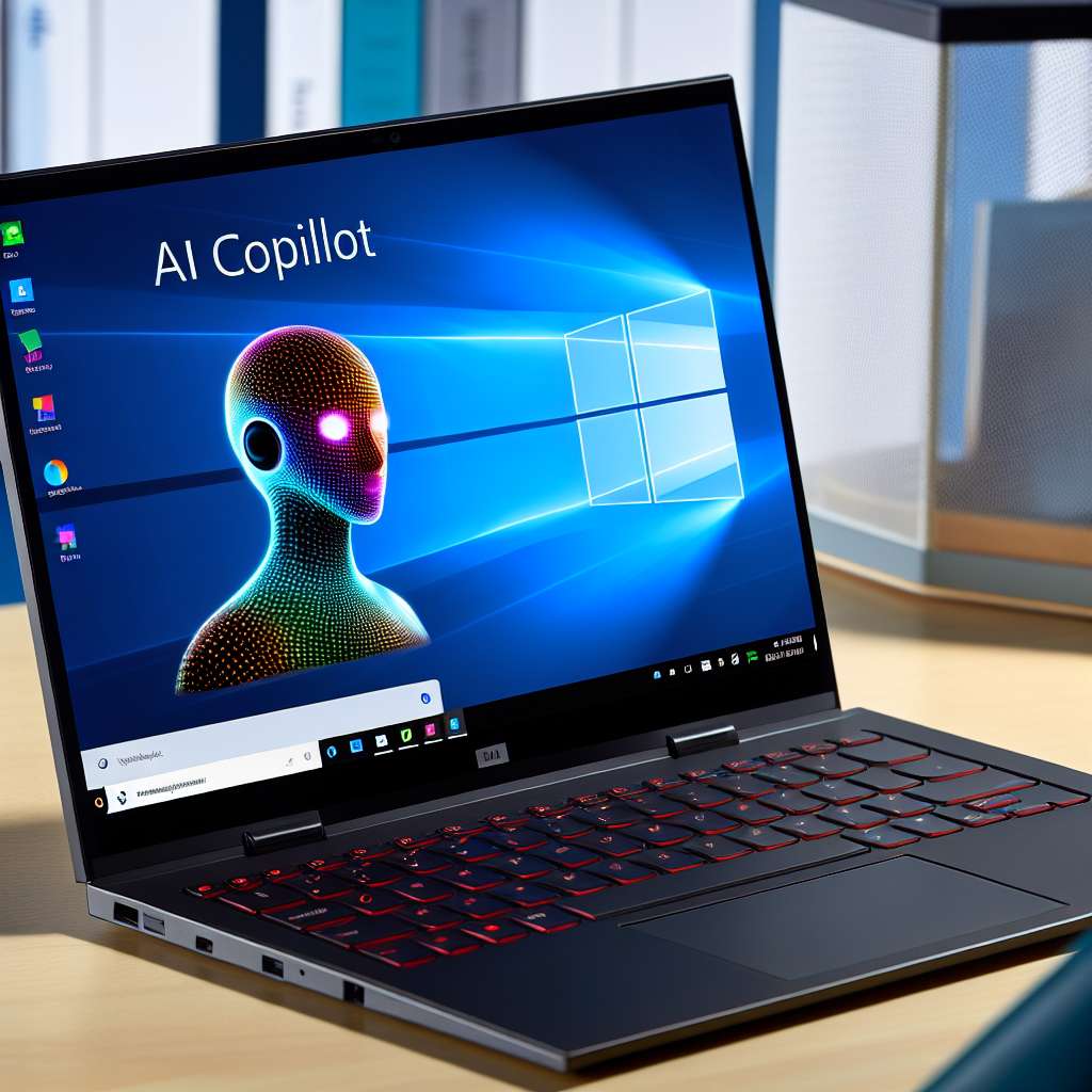 Windows 11 Laptop mit aktivem Copilot