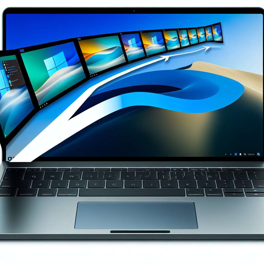 Windows 11 Laptop mit mehreren Desktops