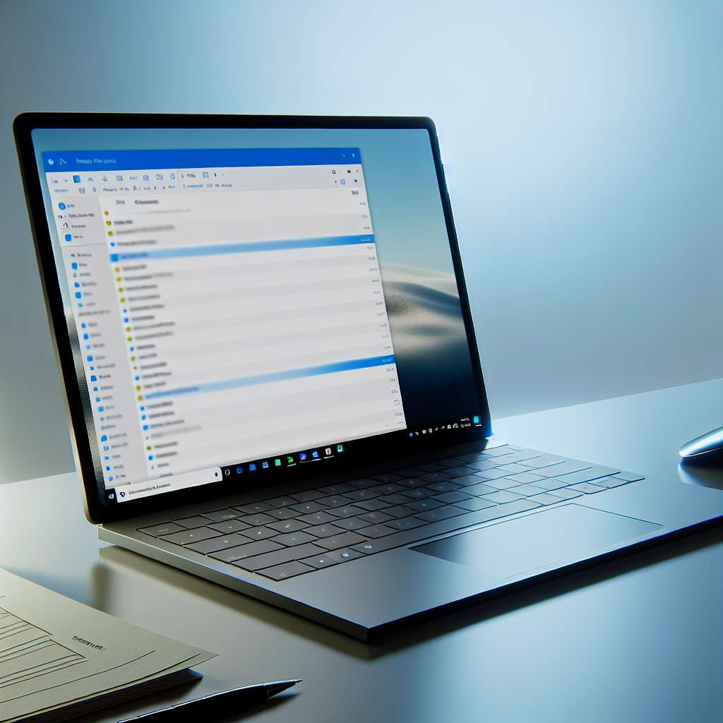 Windows 11 LAptop mit Outlook
