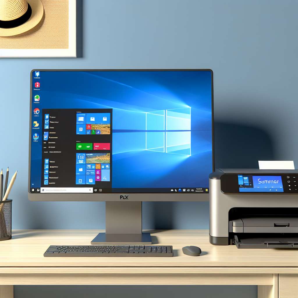 Windows 11 PC verbunden mit einem Netzwerkdrucker
