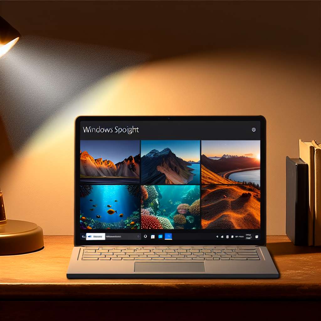 Windows Spotlight auf Windows 11 Laptop
