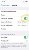iPhone QR Code kann über Kamera nicht mehr aufgenommen werden – LÖSUNG
